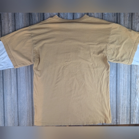 Y2K KANSAS Spell Out Vintage Shirt.  Size Large Fits Like An XL - Picture 8 of 10